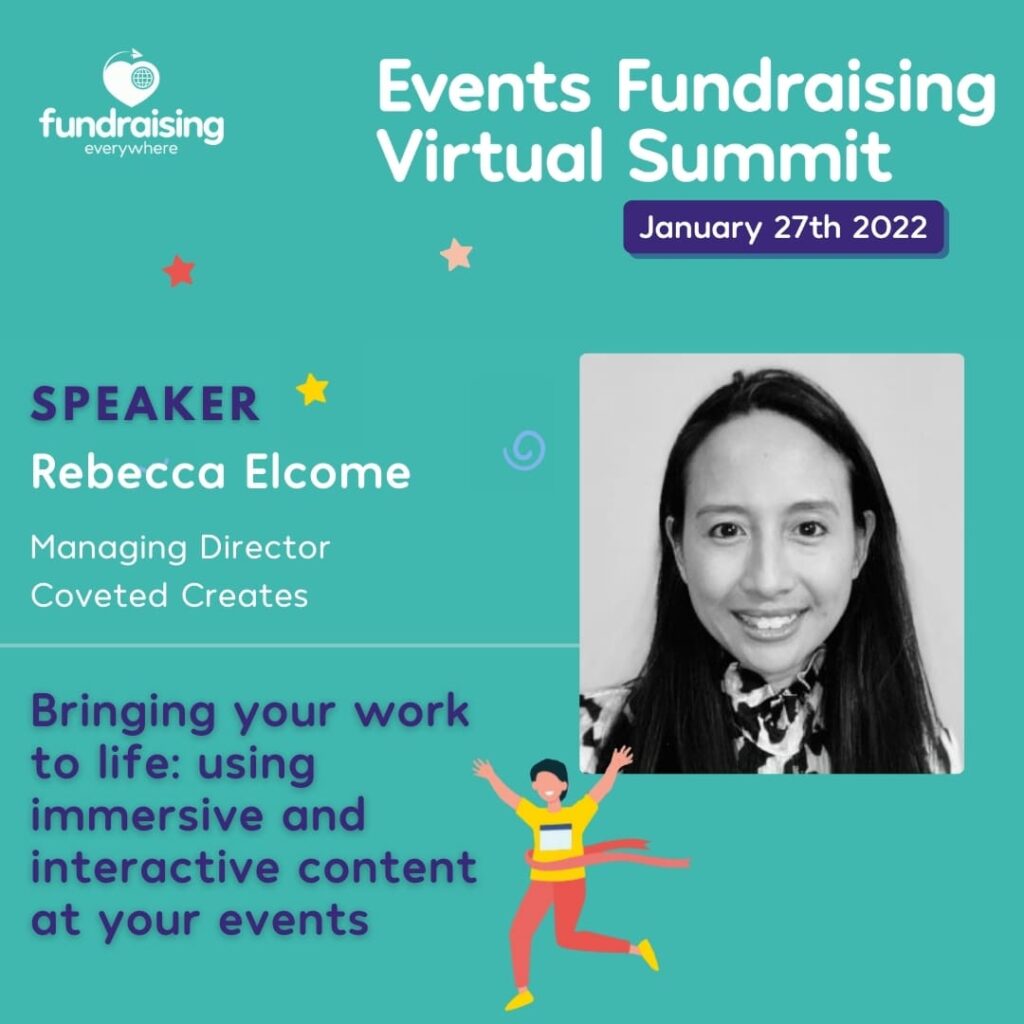 Bringing your work to life: using immersive and interactive content at your events with Rebecca Elcome