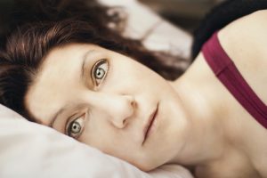 close up of woman looking into distance