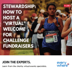 Stewardship: virtual welcome events for challenge participants