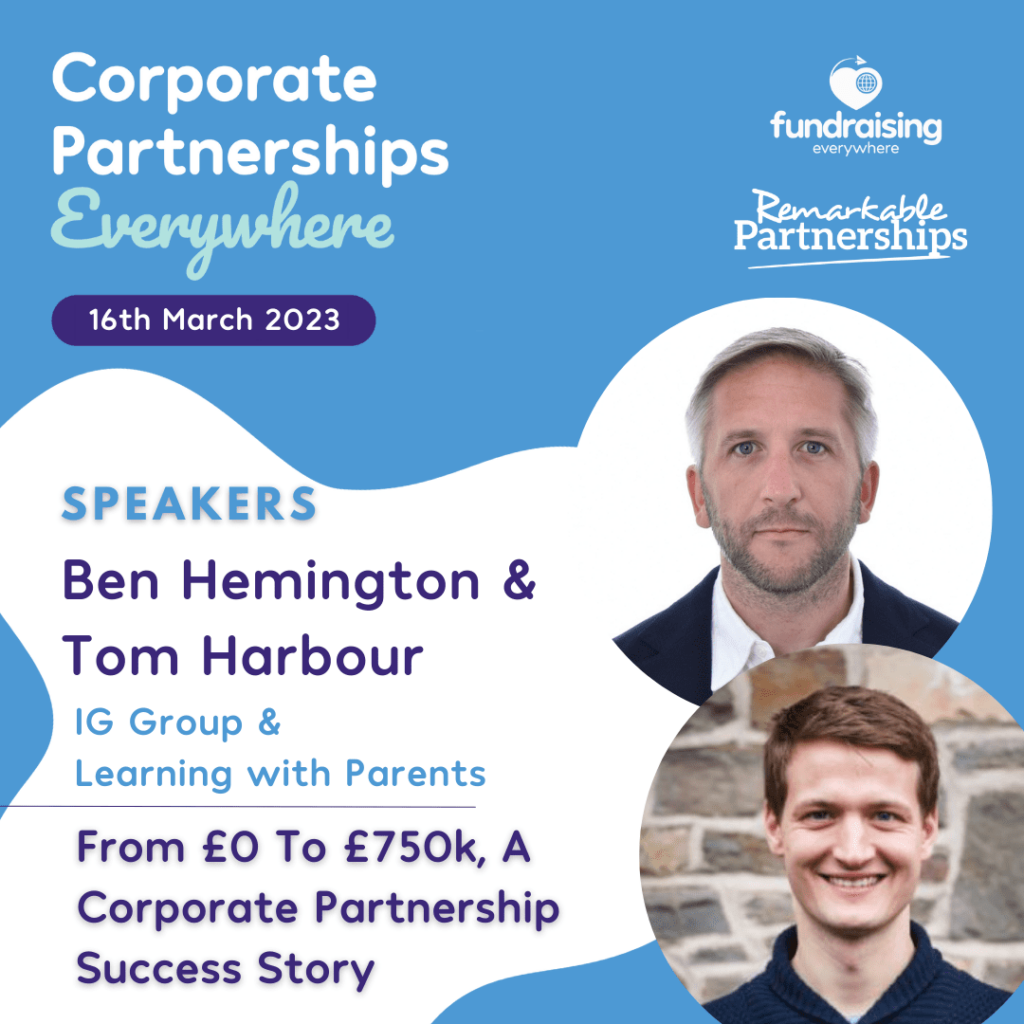 From £0 to £750k, a corporate partnership success story with Ben Hemington & Tom Harbour