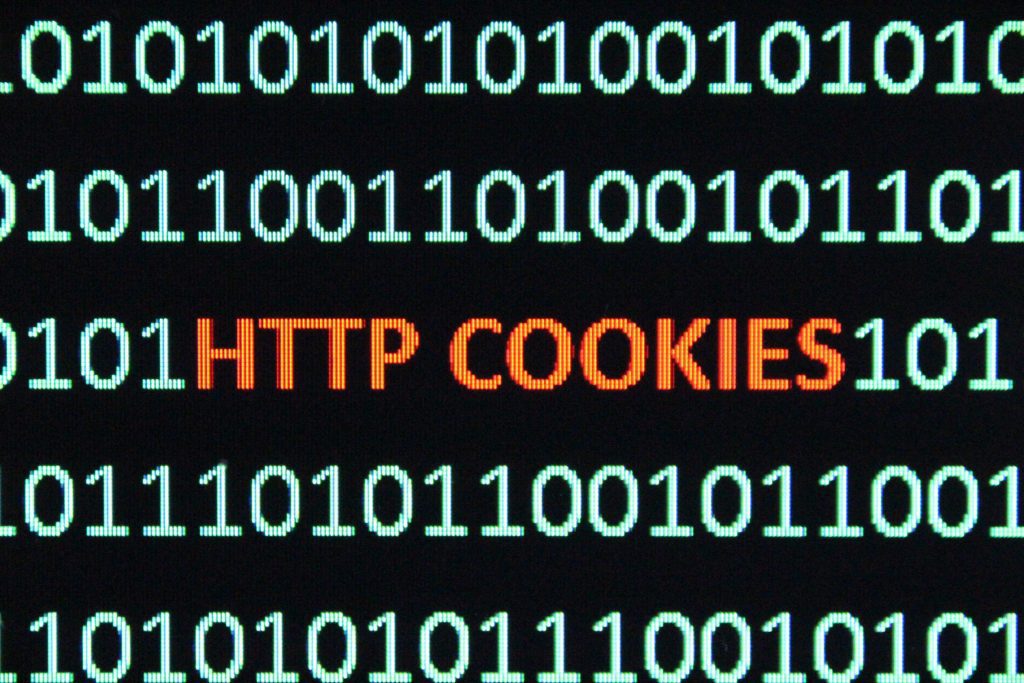 Computer screen text that reads HTTP COOKIES