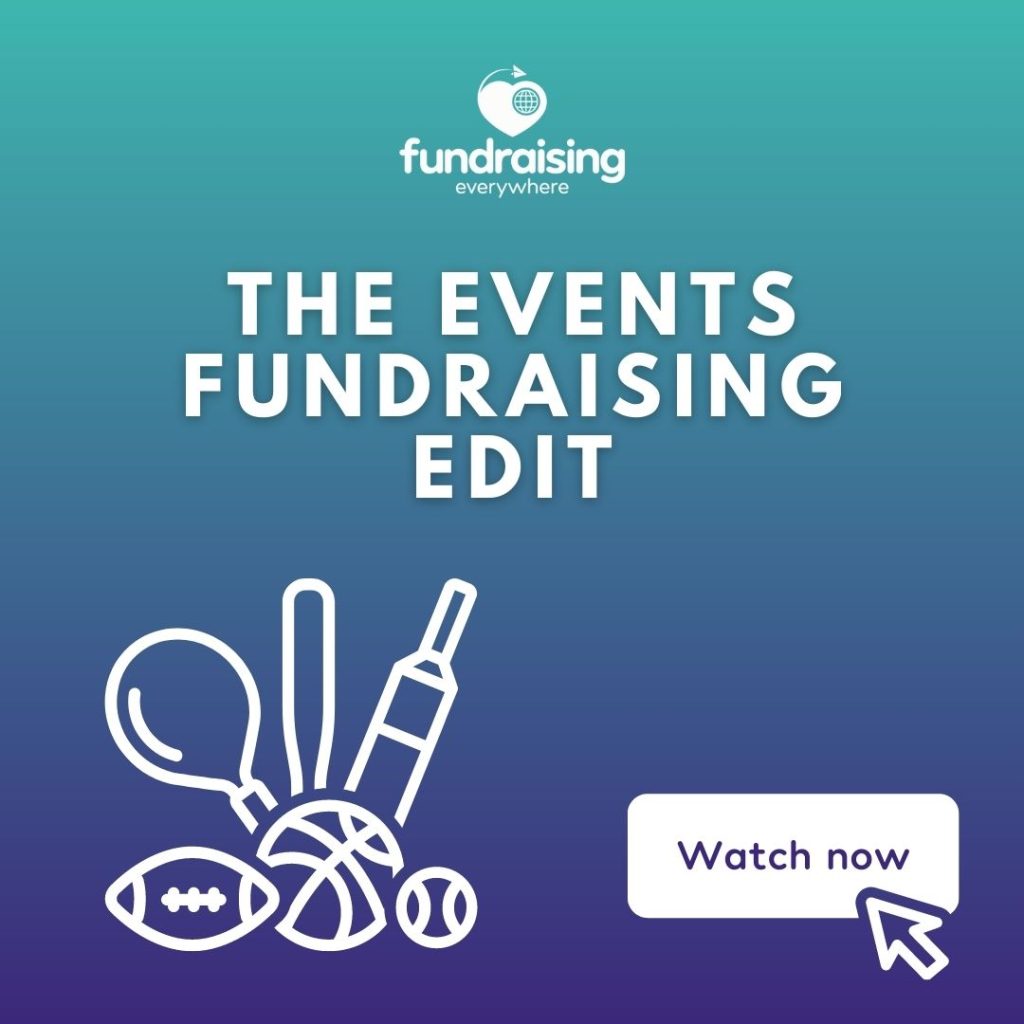 The individual giving edit. Green/blue gradient background, white text.