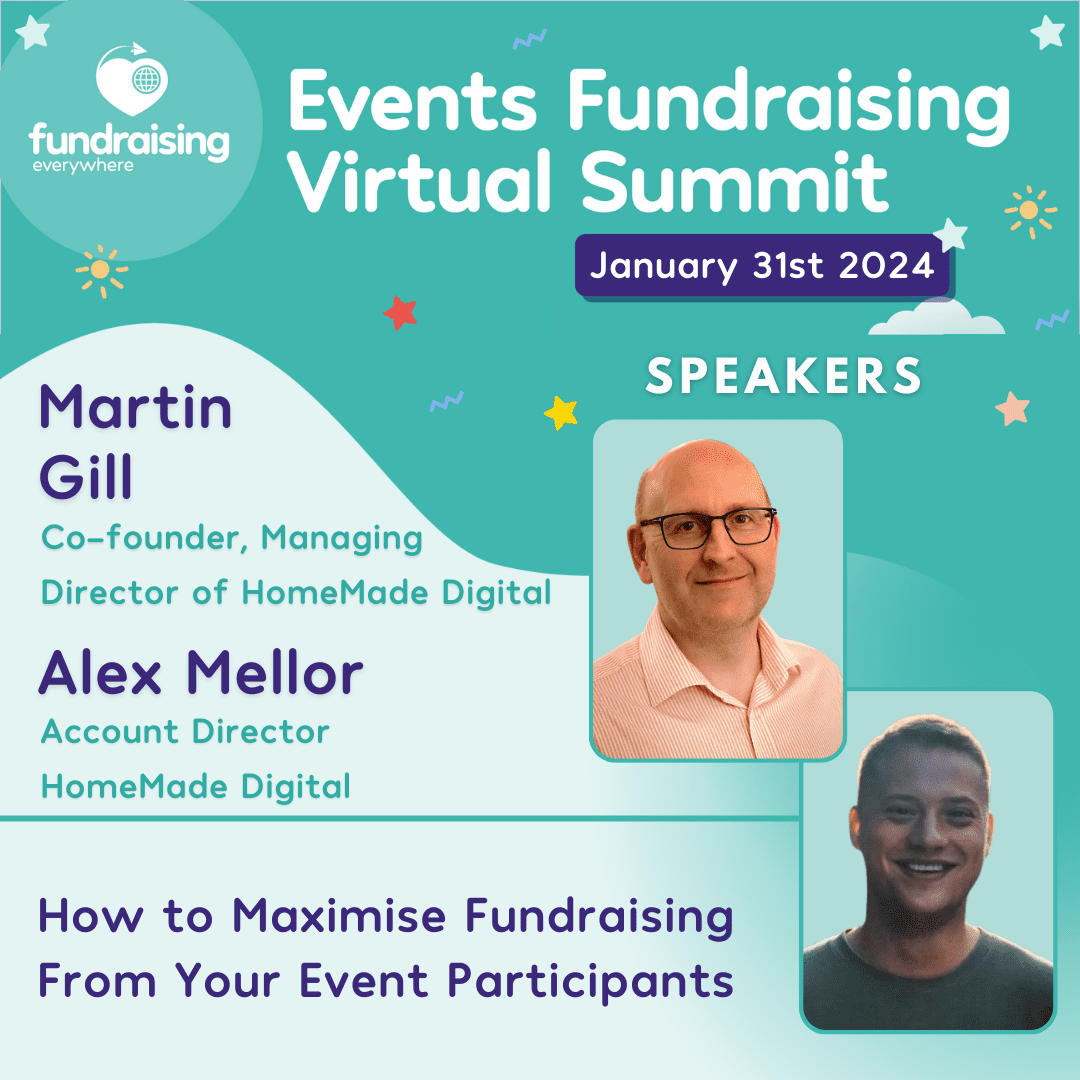 How to maximise fundraising from your event participants with Martin Gill & Alex Mellor