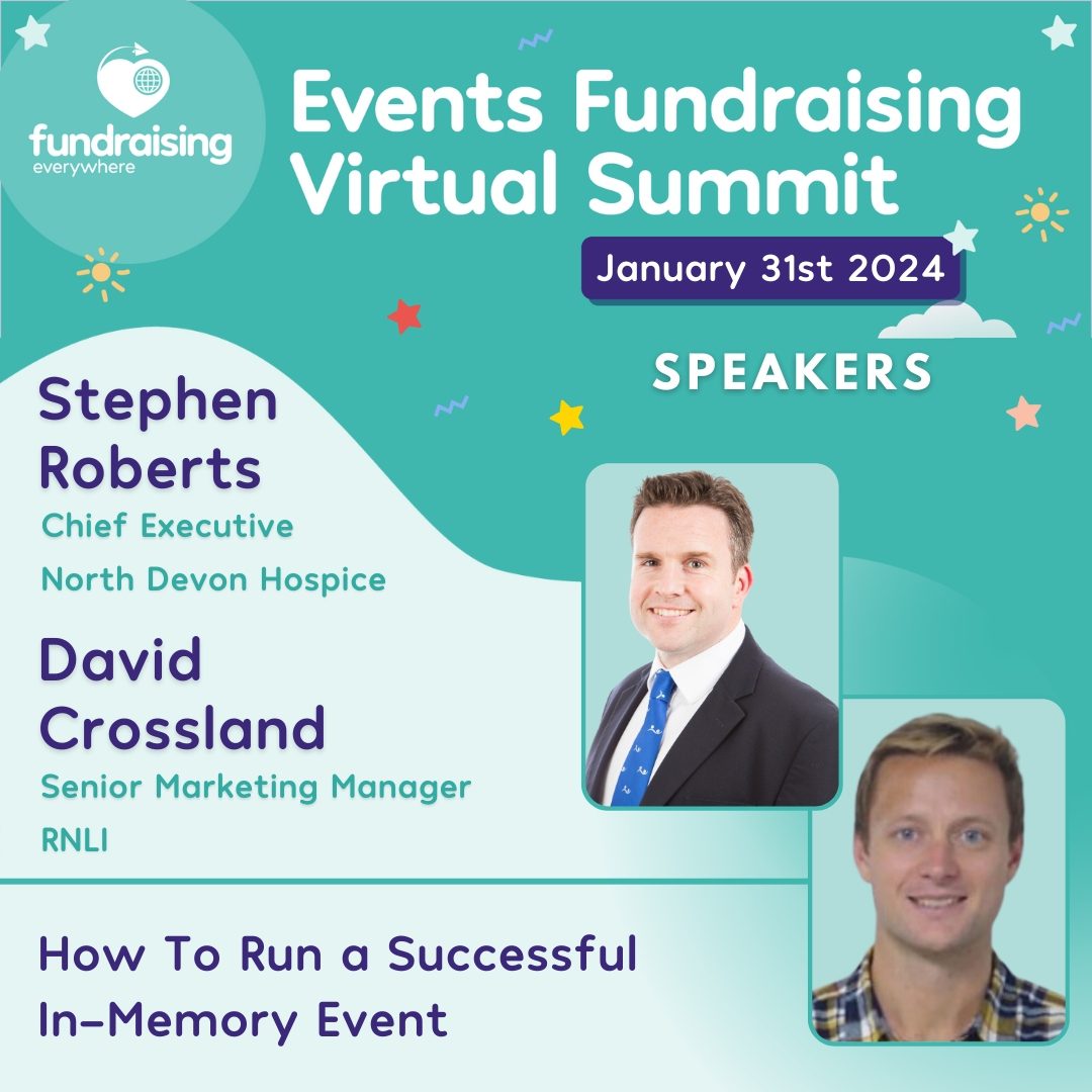 How to run a successful in-memory event, Part 1: How To Run A Successful In-Mem Event, Part 2: RNLI Launch a Memory Events with Stephen Roberts & David Crossland