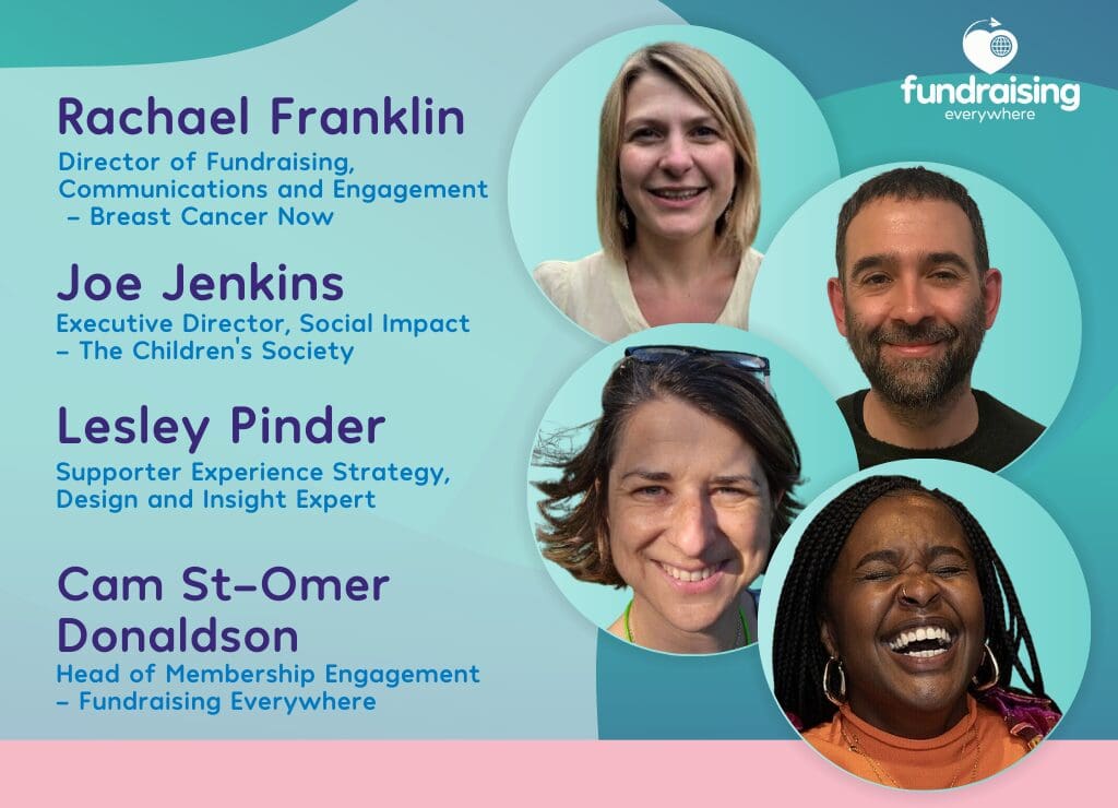 Graphic of Supporter Experience webinar speakers